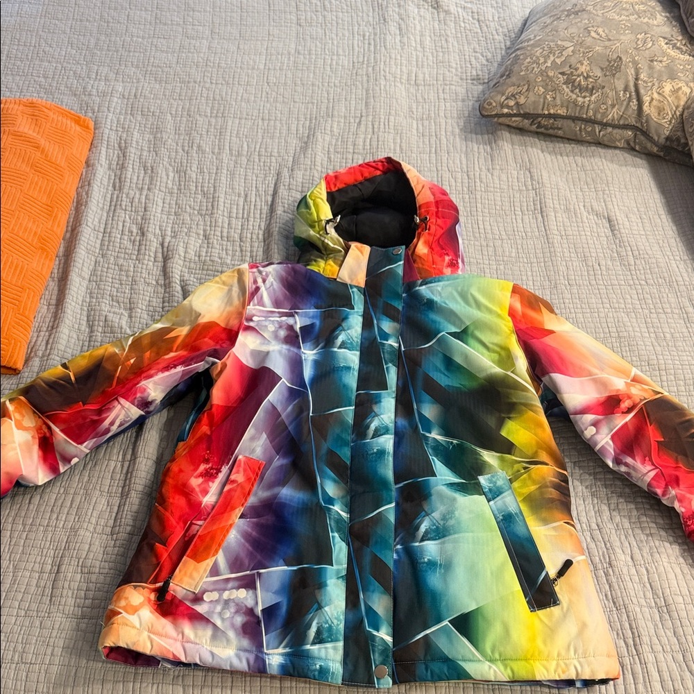 Vibrant Multicolor Women's Ski Jacket